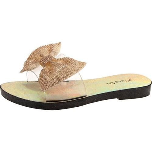 Jelly Slippers Women Summer Sandals Candy Colors Transparent Casual Sandals Female Flat Beach Slides Slip On Shoes Zapatos Mujer