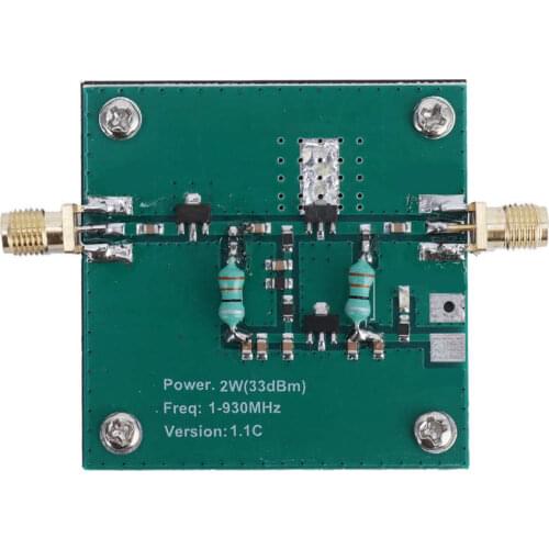 RF Power Amp Module 1‑930MHz Frequency 33dBm 300-400mA Working Current Low Noise DC12V RF Amplifier with Standard SMA Female