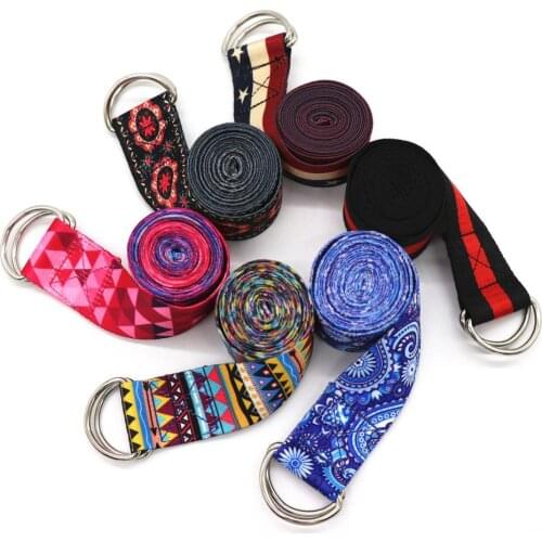 Multi-Colors Women Yoga Stretching Belt Fitness Men And Women Sports Accessories Resistance Hip Elastic Band