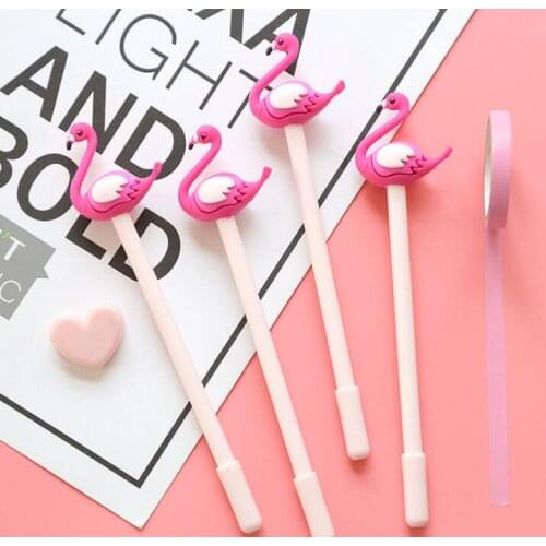 Flamingo Swan Gel Ink Pen Promotional Gift Stationery School & Office Supply Birthday Gift