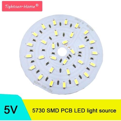 10PCS/LOT 5V LED Source SMD5730 PCB Light Board 100LM/W Lamp 3W 5W 7W 9W 12W 15W 18W 24W 36W Led Bulb for Camping/Home lighting