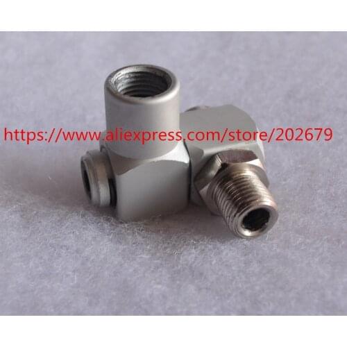 1/4" BSP Universal 360 Swivel Air Hose Connector Adapter Flow Aluminum Tool universal joint air fittings Steering