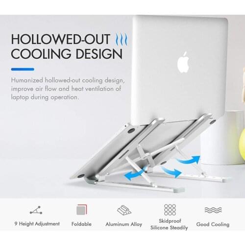 Vmonv Aluminum Alloy Disc Adjustable Desktop 7-12 inch Tablet Phone Stand Portable Holder for iPhone X iPad Air Mini 1 2 3 4