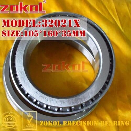 ZOKOL 32021 X bearing 32021X 2007121E Tapered Roller Bearing 105*160*35mm
