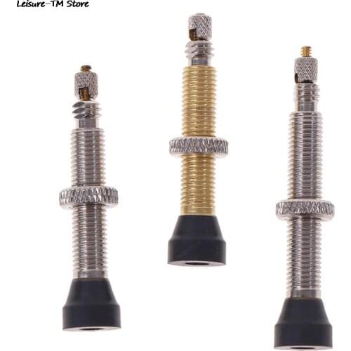 1PC Bicycle Presta Valve For Road MTB Bicycle Tubeless Valve Tires Brass Core Alloy Stem Tubeless Sealant Compatible