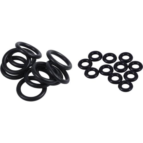 20 Pcs Black Rubber Oil Seal O-Rings Seals Washers, 10 Pcs 16 X 2.5 X 11mm & 10 Pcs 8 X 4 X 2 mm