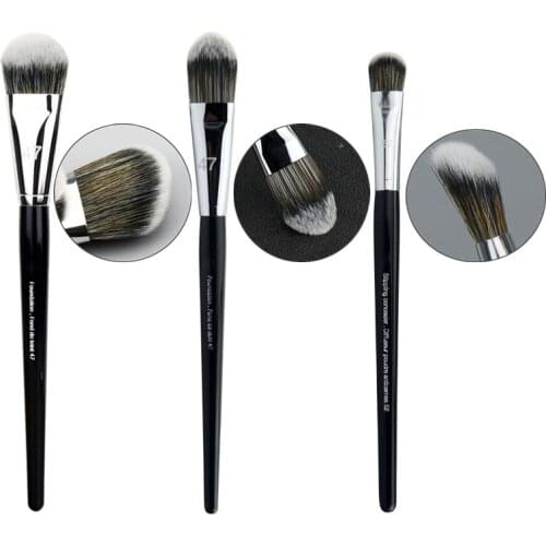 #52 Contour Makeup Brushes With Long Wood Handle #47 Loose Powder Foundation Blush Brush Make Up Beauty Tools