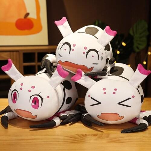 Anime So I'm a Spider, So What? Kawaii Cartoon Spider Plush Doll Soft Stuffed Animal Pillow Cosplay Toy Kids Girls Birthday Gift