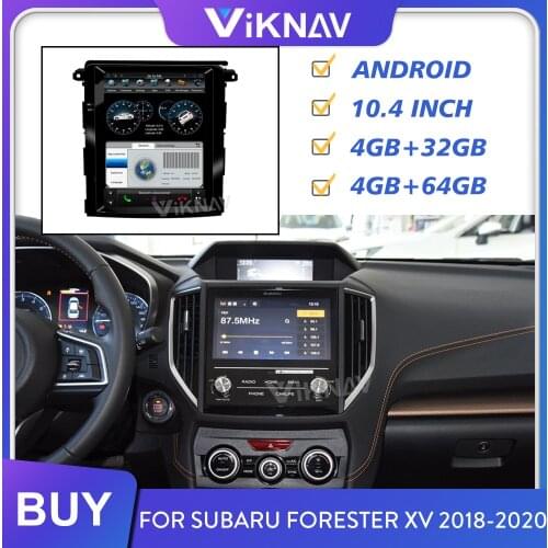 For Subaru Forester XV 2018 2019 2020 Android 2 Din Car Radio Stereo Receiver Multimedia Player GPS Navigation Vertical Screen