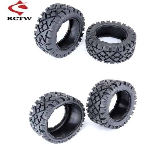 Rc Car All Terrain Front or Rear Wheel Tires Skin Set for 1/5 Scale HPI ROFUN BAHA ROVAN KM BAJA 5B Truck Spare Toys Parts