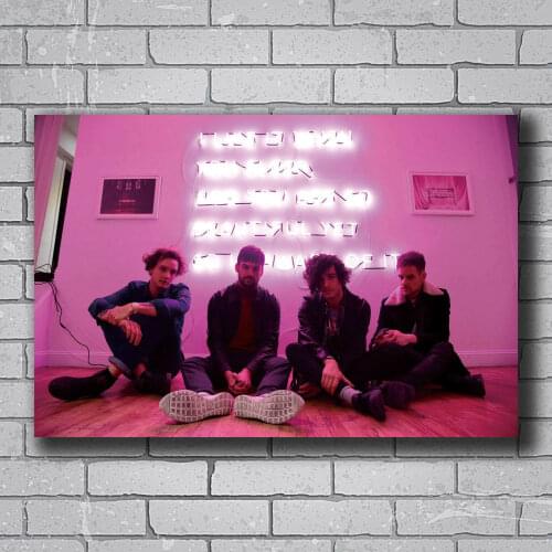 B061 THE 1975 Matthew Healy Rock Music Band Fan Hot Silk Cloth Poster Art Bedroom Decoration