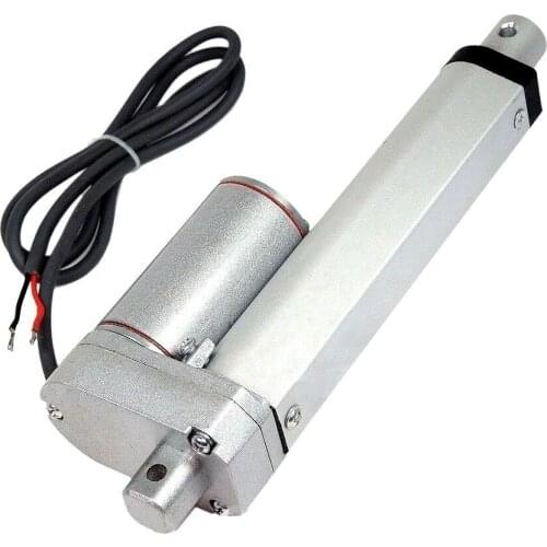 Free Shipping 12V 300mm Stroke Linear Actuator With 900N Load Capacity + 1PCS Black Rubber Boot