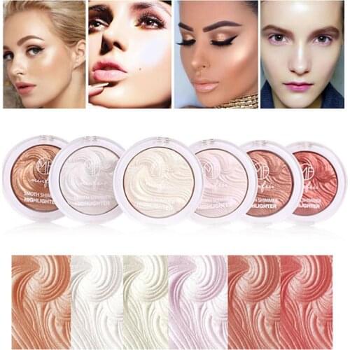 5 Colors Rose Highlighter Powder Glow Glitter Palette Face Contour Brighten Makeup Shimmer Illuminate High Light Cosmetic