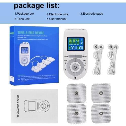 Digital TENS/EMS Unit For Intensive Treatment Electric Muscle Stimulator
