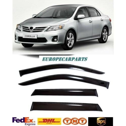 For Toyota Corolla 2007-2012 Window Visors Side Sun Rain Guard Vent Deflectors 4 pieces
