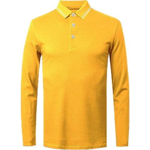 Men T-Shirts Spring Solid Color front buttons Turn Down Collar Base T-shirt Button Long Sleeve Shirt Summer 2021 Man Tops