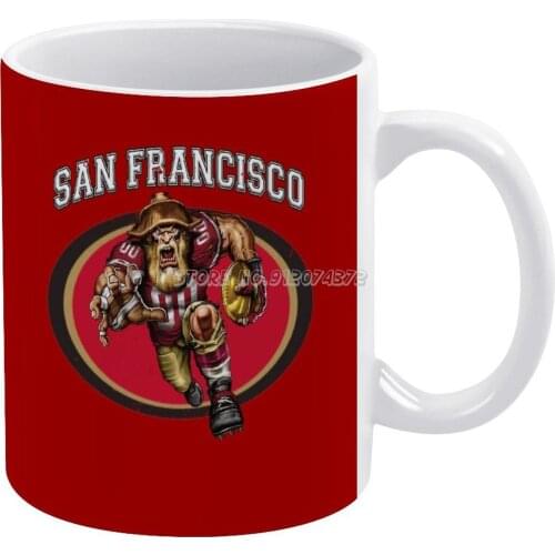 San Francisco Football Coffee Mugs Style Cartoon Tea Coffee Mug Cup Birthday Gift Collection San Francisco City Football San Fra