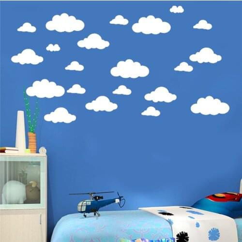 ISHOWTIENDA White Wall Stickers