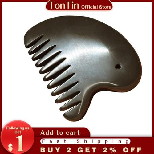 5A grade Original Si Bin Bian stone massage guasha kit beauty face comb 61x53x9mm 100% original