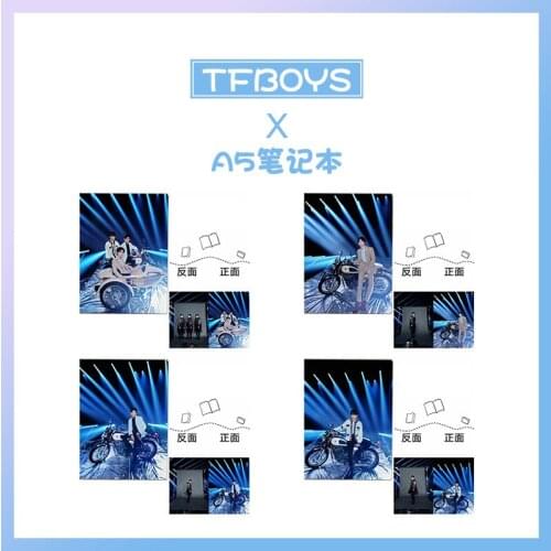 TFBOYS Concert Styling Motorcycle Blockbuster Martial Arts Style Same Paragraph Plastic SleeveNotebook Star Surrounding Souvenir