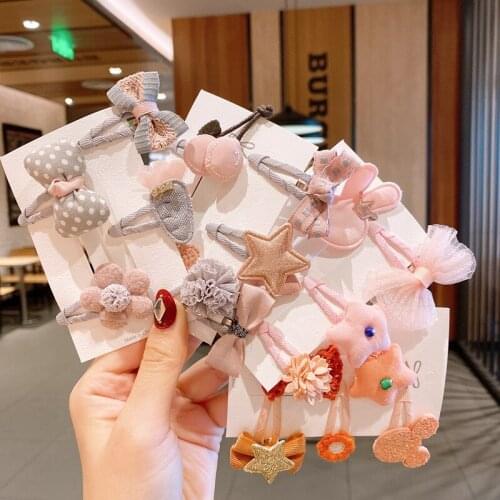 Korea Kawaii Princess Cartoon Hairpins Girls Kids Hair Clips Pin Barrettes Accessories For Children Hairclip Ornaments Headdress