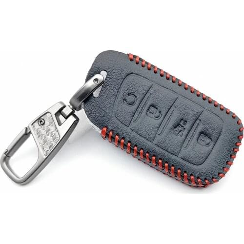 Carrying Leather Key Case Cover for Changan CS35 CS75 PLUS CS85 COUPE CS95 4 button remote protect skin hood cap set