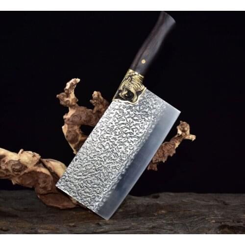 Longquan kitchen knife ghost hand made by hand forged stainless steel chopping knife chopping bone knife chef knife