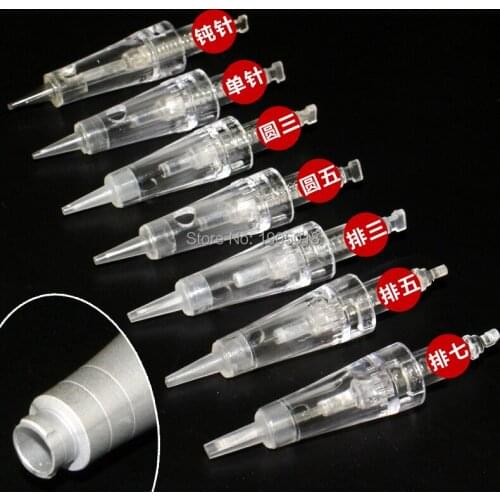 Top sale 300pcs snap joint micro cartridge needles permanent makeup tattoo gun eyebrow POP machine needle 1RL/2RL/3RL/5RL/5F/7F
