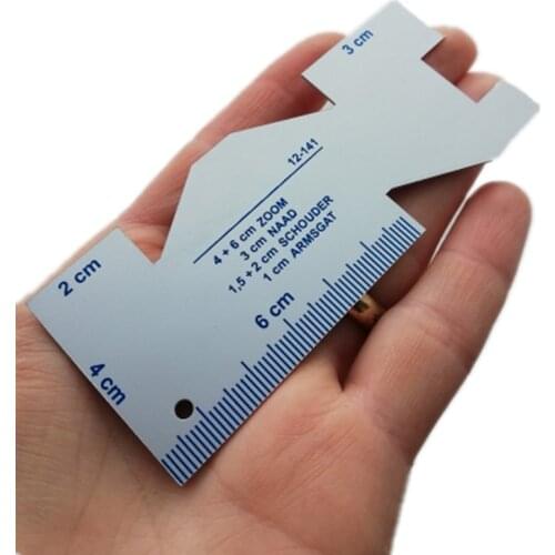 Metal Quilting Ruler Patchwork Sewing Tailor Ruler Cutting Aluminum Thickness Gauge Precision Seam Measure Handmade Craft Gauge
