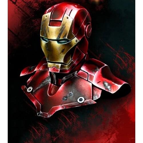 New Unassembled 1/10 red color man officer bust Resin Kit DIY Toys Unpainted kits