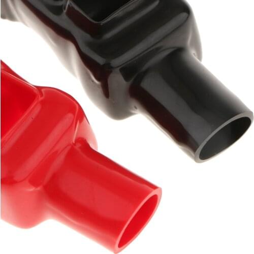 Pair Soft Plastic Battery Terminal Insulation Protector Cover Boot