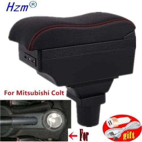 Arm Rest For Mitsubishi Colt Armrest Box for Colt z30 Center console central Store content box with USB interface