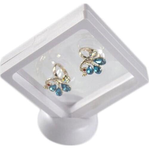 Transparent Jewelry Suspended Floating Jewelry Display Case Stand Holder Box Necklace Ring Earrings Display palette Organizer