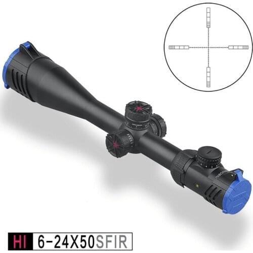 Discovery Sights Scopes HI 6-24X50SF / Illuminated SFIR for Long Range Shooting with Bubble level indicator