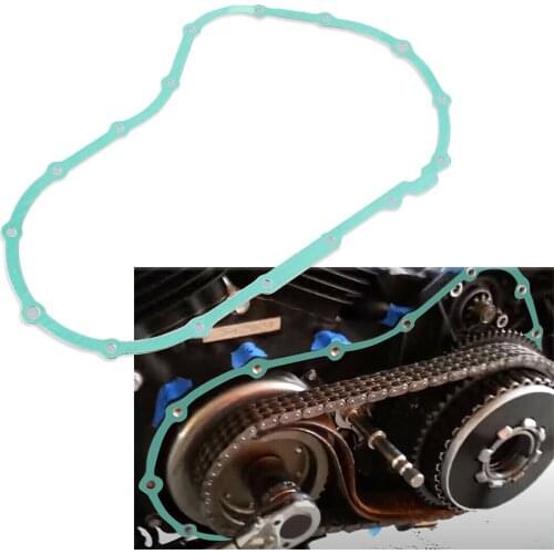 Motorcycle Engine Primary Cover Gasket For Harley Sportster XL883 XL1200 Super Custom etc. 2004-2020 Motorbike Accessories