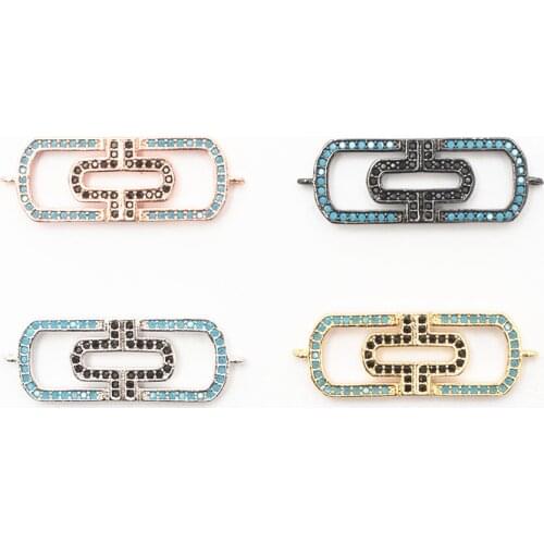 Classic Simple Fashion Tightly Clasped Rectangular Charm Accessories DIY Bracelet Anklet Accessories Wholesale