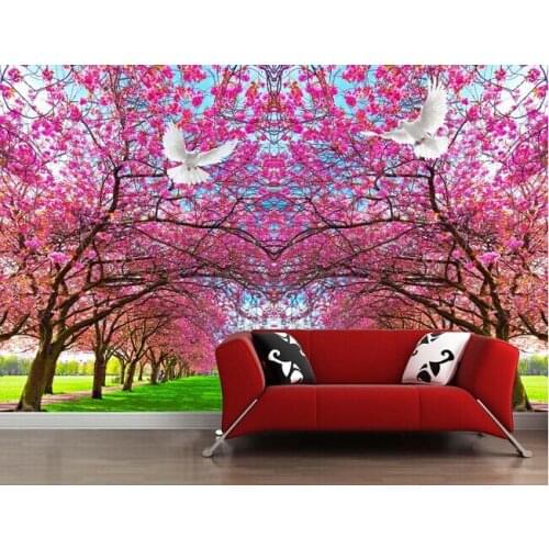 Free shipping custom modern 3D large murals pastoral natural scenery of children room bedroom sofa TV background wall wallpaper