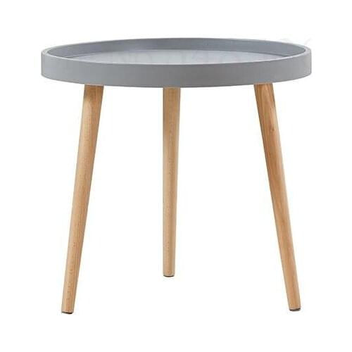 Nordic Modern Minimalist Coffee Table Living Room Sofa Small Round Coffee Table Simple Small Apartment Solid Wood Side