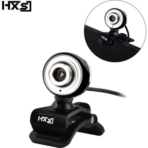 HXSJ USB Web Cam HD 480P PC Camera with Absorption Microphone MIC for Skype for Android TV Rotatable Computer Camera Webcam