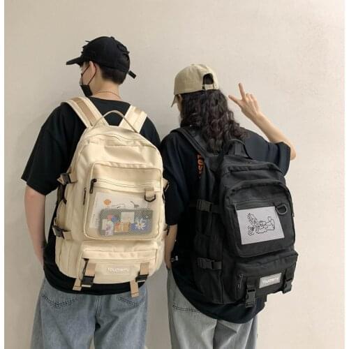 High-capacity Tooling Ins Women Backpack for Girls Boys Cool High School Bag for Teens New Waterproof Casual Travel Backpack Men