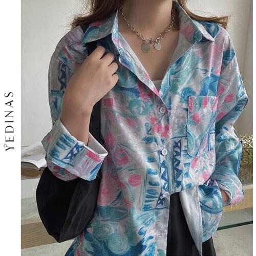 Yedinas Women's Oversized Shirts