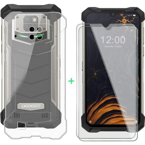 3-in-1 Glass+Silicone Cover For Doogee S88 Pro Case For Doogee S88 Tempered Glass Screen Protector For Doogee S88 Pro