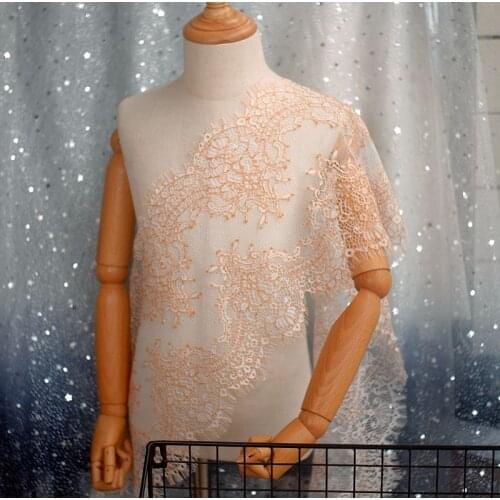 Yellow red blue Eyelash lace fabric DIY clothing underwear sewing lace fabric lace accessories