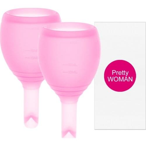 Feminine Hygiene Menstrual Cup Discharge Valve Menstrual Cup Lady Women Period Silicone Medical Silicone Menstrual Cup