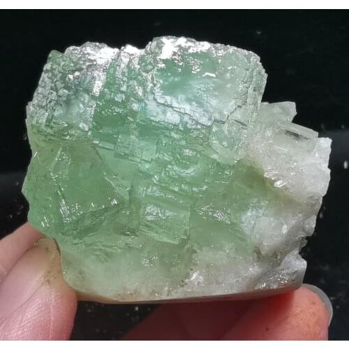 109.2gNatural rare grass green fluorite mineral specimen stone cluster healing crystal stone decoration QUARTZ GEM