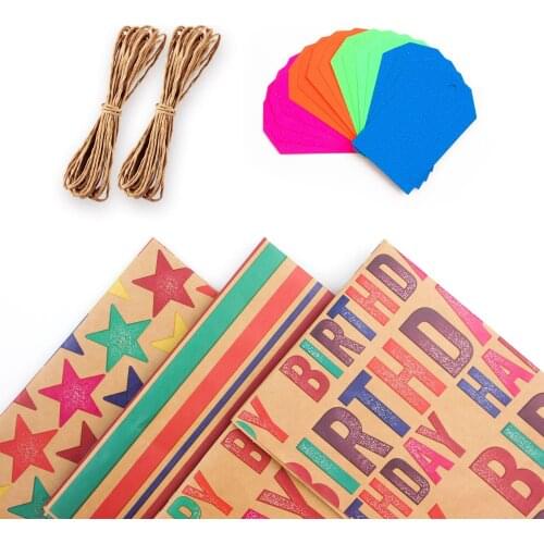 2021 Christmas Kfrat Wrapping Paper Wedding Decoration Gift Wrap Artware Kraft Packing Paper Vellum Paper Origami Paper 44x100cm