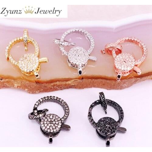 5PCS, Lobster Claw Clasp/Jewelry Clasp , CZ Micro Pave Lobster Clasp, Metal color Lobster clasp, Necklace Bracelet Clasp