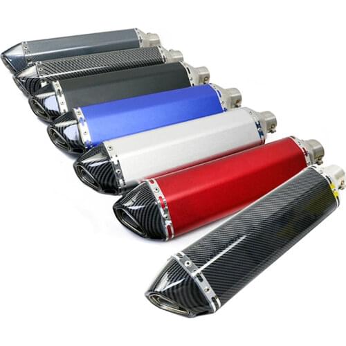 51mm universal Exhaust Motorcycle Muffler Pipe 470mm Length escape moto DB killer For tmax 500 530 crf 230 vespa gts 300 nc750x