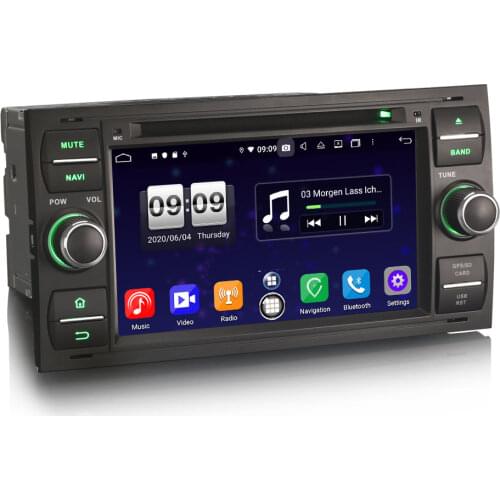7" Android 10.0 OS Car DVD Multimedia GPS Radio for Ford Fusion 2006-2011 Kuga 2008-2011 Mondeo 2003-2007 Transit 2005-2011