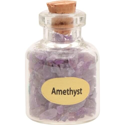 9pcs Natural Crystal Mini Bottle Rock Sample Household Furnishings Ornaments